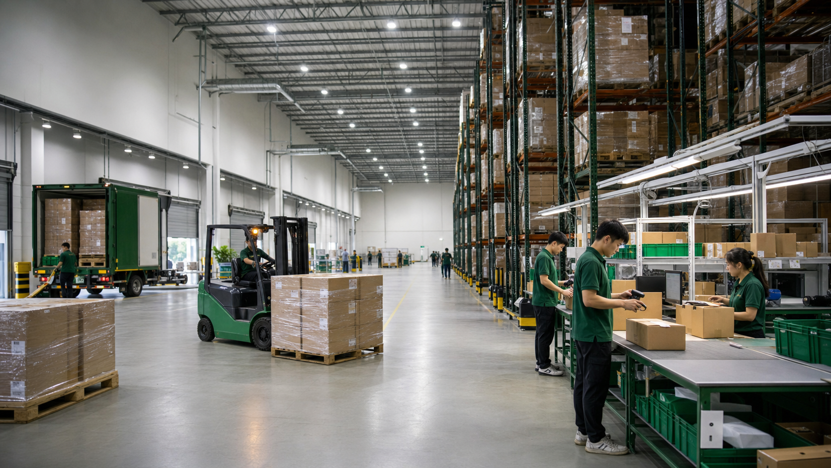 ออกแบบแสง Warehouse Logistics: จาก Loading Dock ถึง Picking