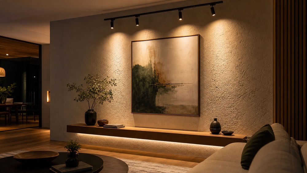 ตัวอย่าง Accent Lighting ไฟส่องผนังและงานศิลปะสำหรับออกแบบแสงในบ้าน