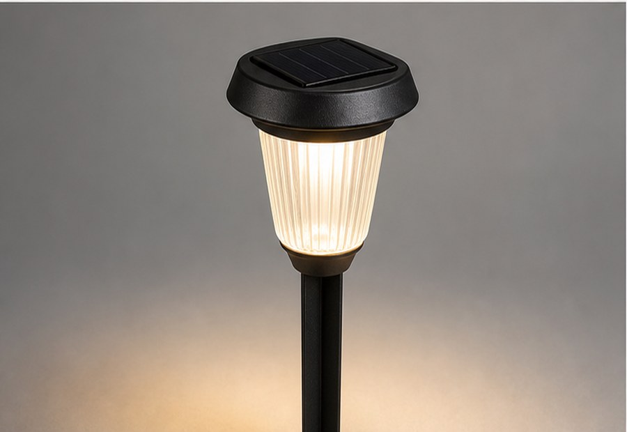 โคมไฟ solar garden path light แสงอุ่นสำหรับสวน