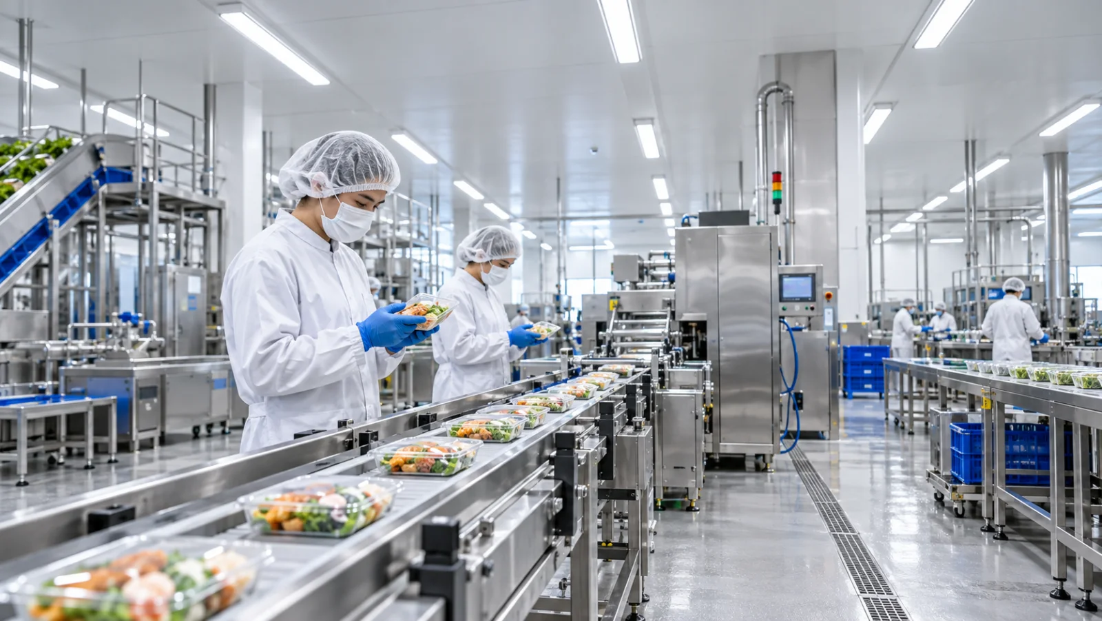 แสงโรงงานอาหาร: วิธีเลือกโคม Hygienic, IP และค่า Lux